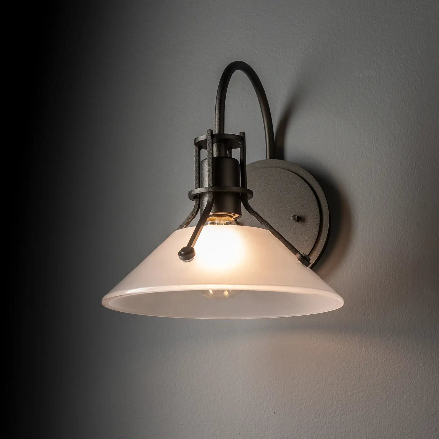 Hubbardton Forge, Henry Glass Shade Sconce, WALL SCONCES