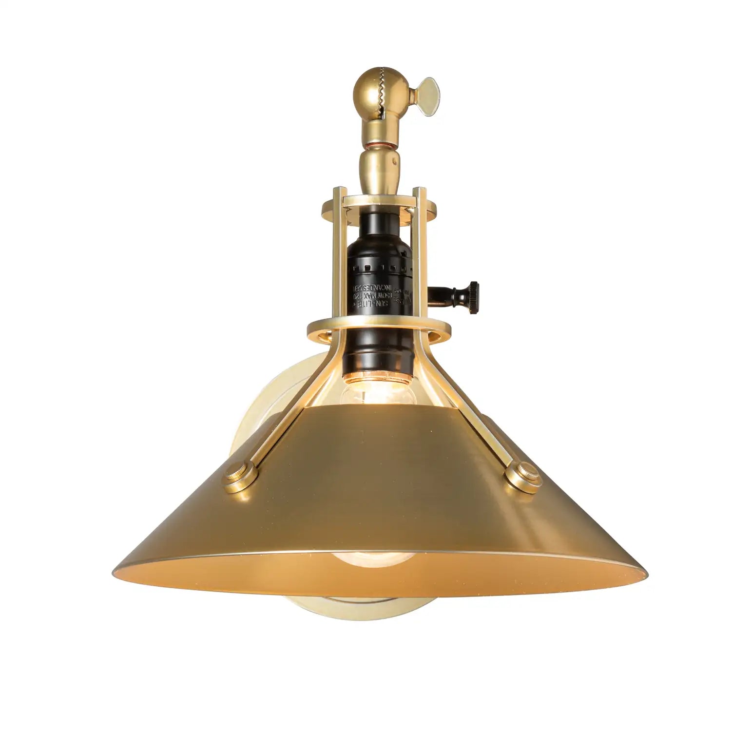 Hubbardton Forge, Henry Swing Arm Metal Shade Sconce, WALL SCONCES