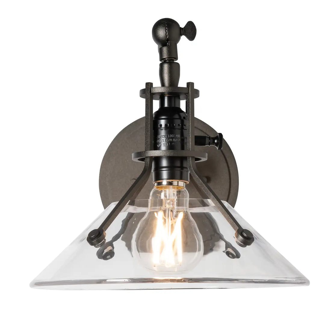 Hubbardton Forge, Henry Swing Arm Glass Shade Sconce, WALL SCONCES