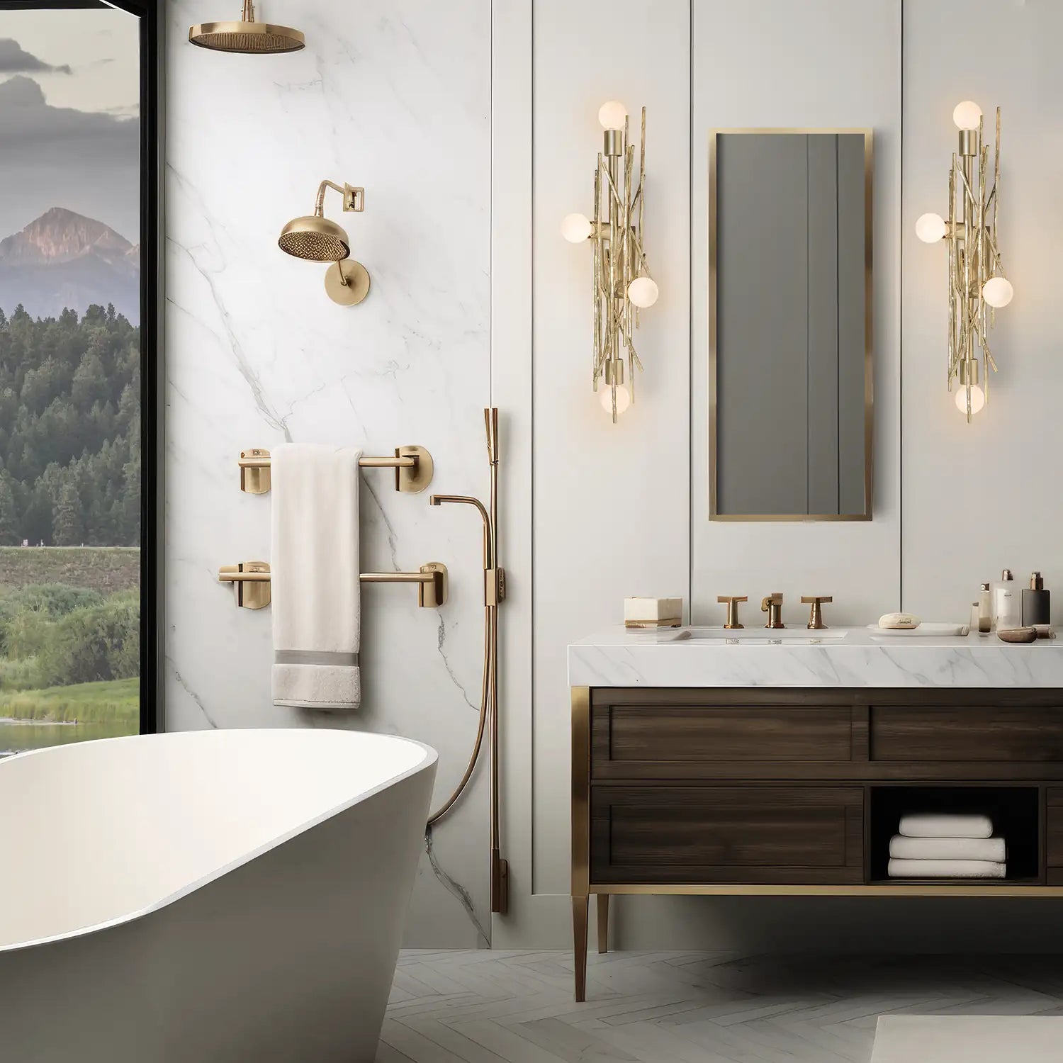 Hubbardton Forge, Brindille Sconce/Semi-Flush, WALL SCONCES