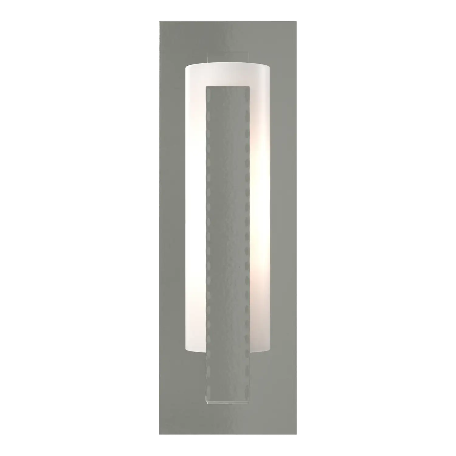 Hubbardton Forge, Forged Vertical Bar Sconce - Steel Backplate, WALL SCONCES