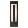 Hubbardton Forge, Forged Vertical Bar Sconce - Steel Backplate, WALL SCONCES