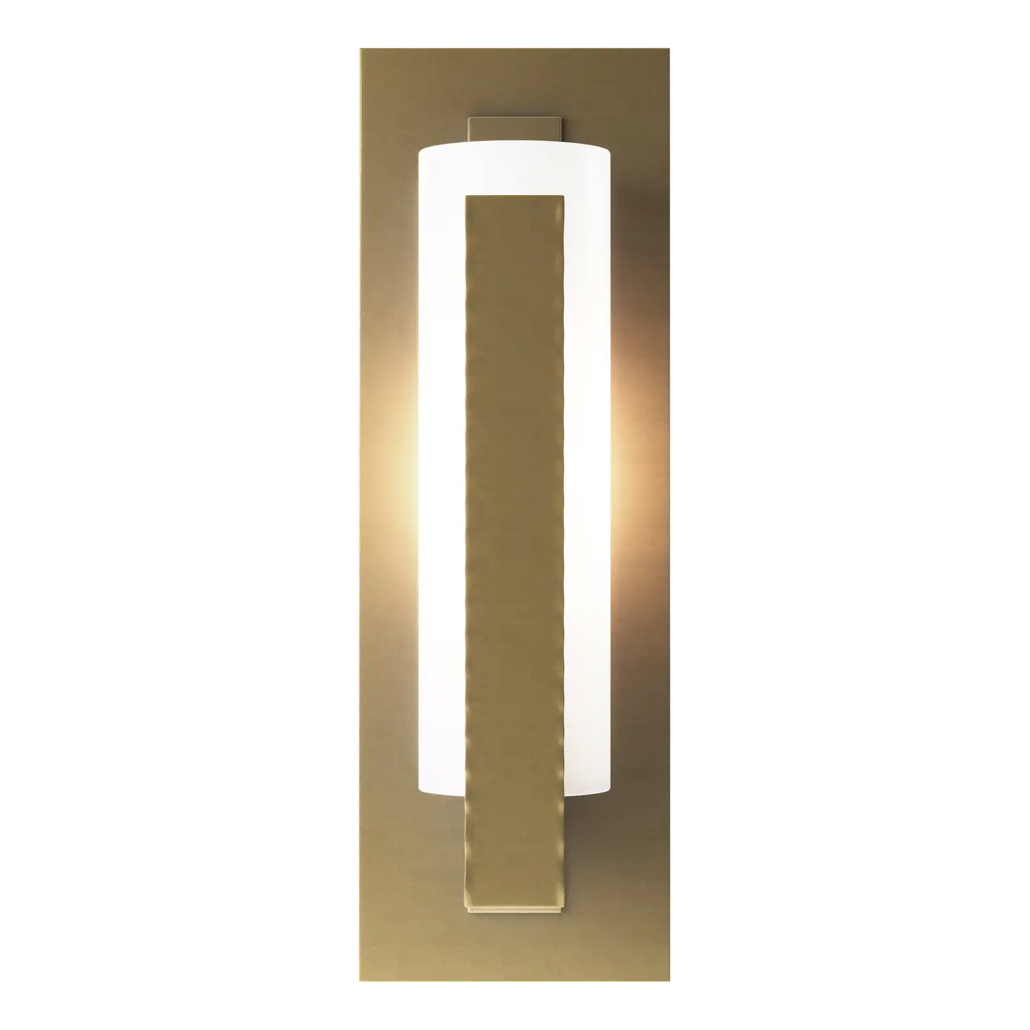 Hubbardton Forge, Forged Vertical Bar Sconce - Steel Backplate, WALL SCONCES