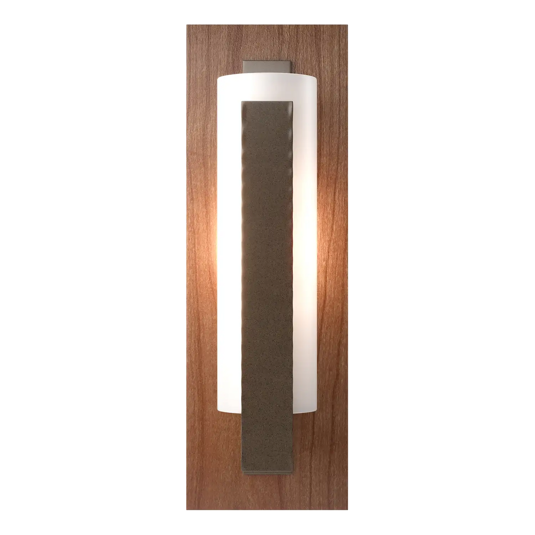 Hubbardton Forge, Forged Vertical Bar Sconce - Cherry or Copper Backplate, WALL SCONCES