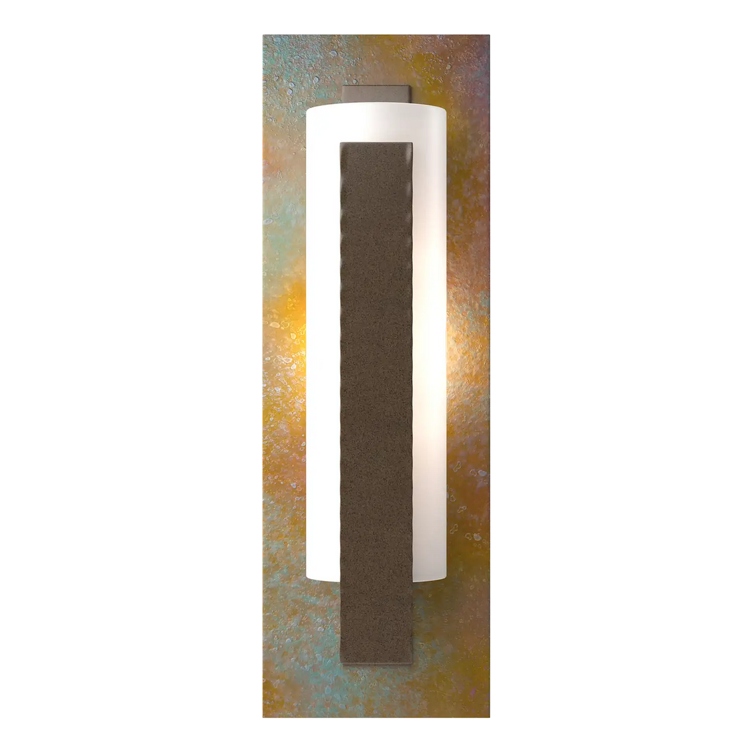 Hubbardton Forge, Forged Vertical Bar Sconce - Cherry or Copper Backplate, WALL SCONCES