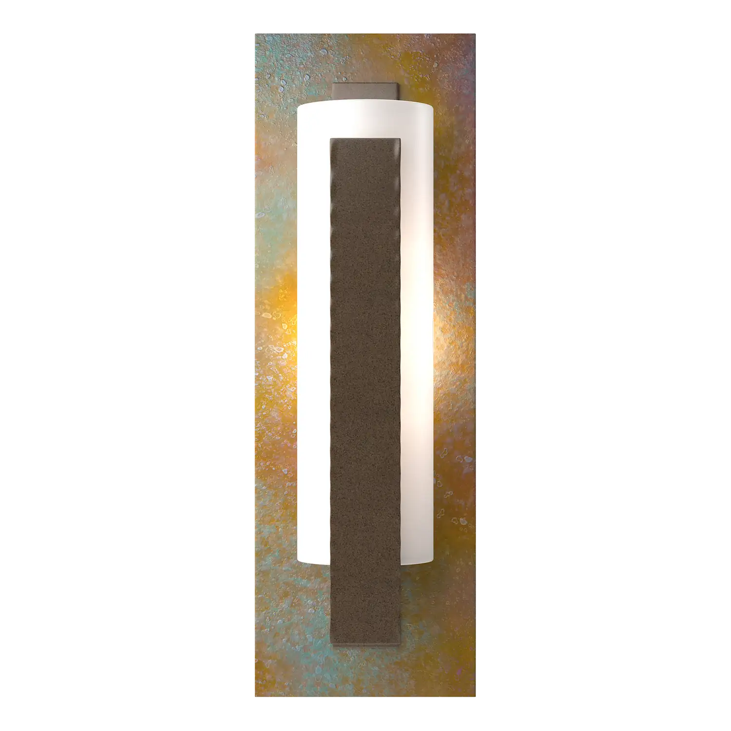 Hubbardton Forge, Forged Vertical Bar Sconce - Cherry or Copper Backplate, WALL SCONCES