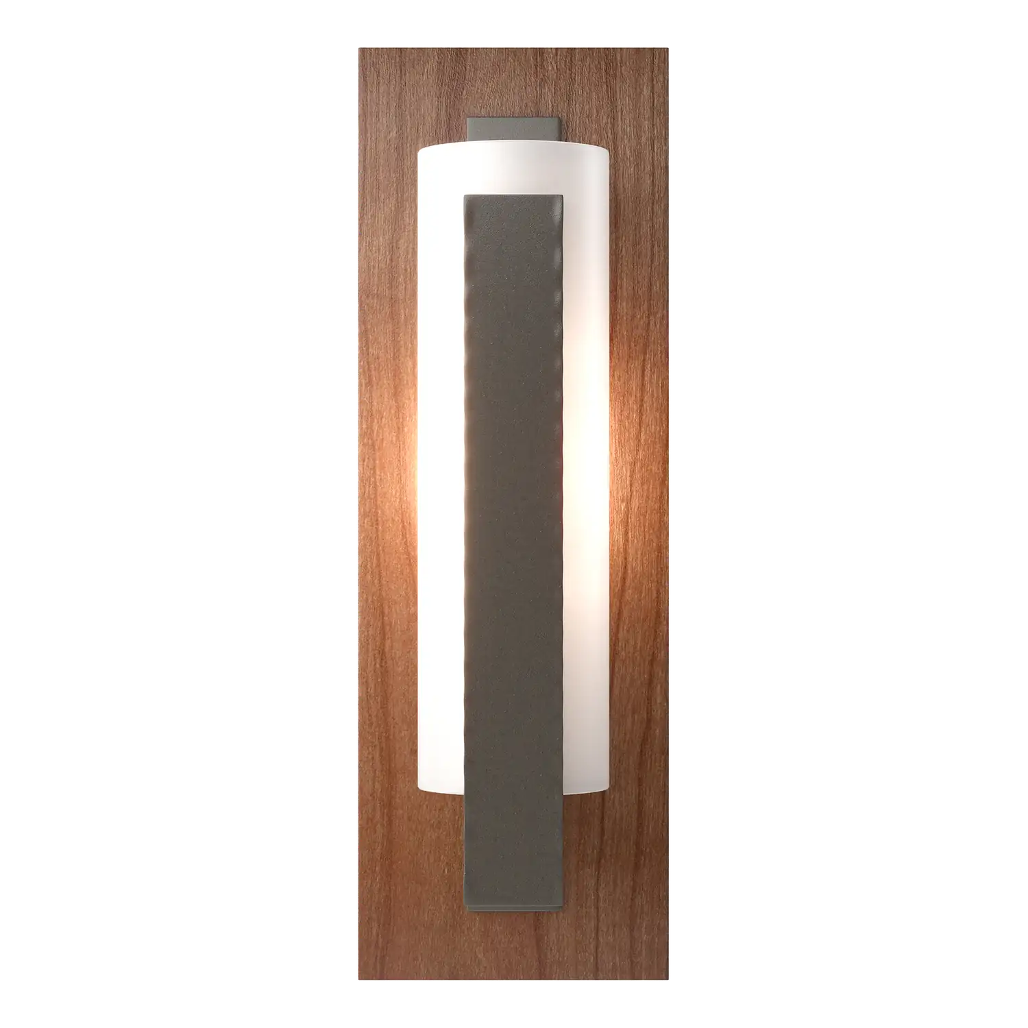 Hubbardton Forge, Forged Vertical Bar Sconce - Cherry or Copper Backplate, WALL SCONCES