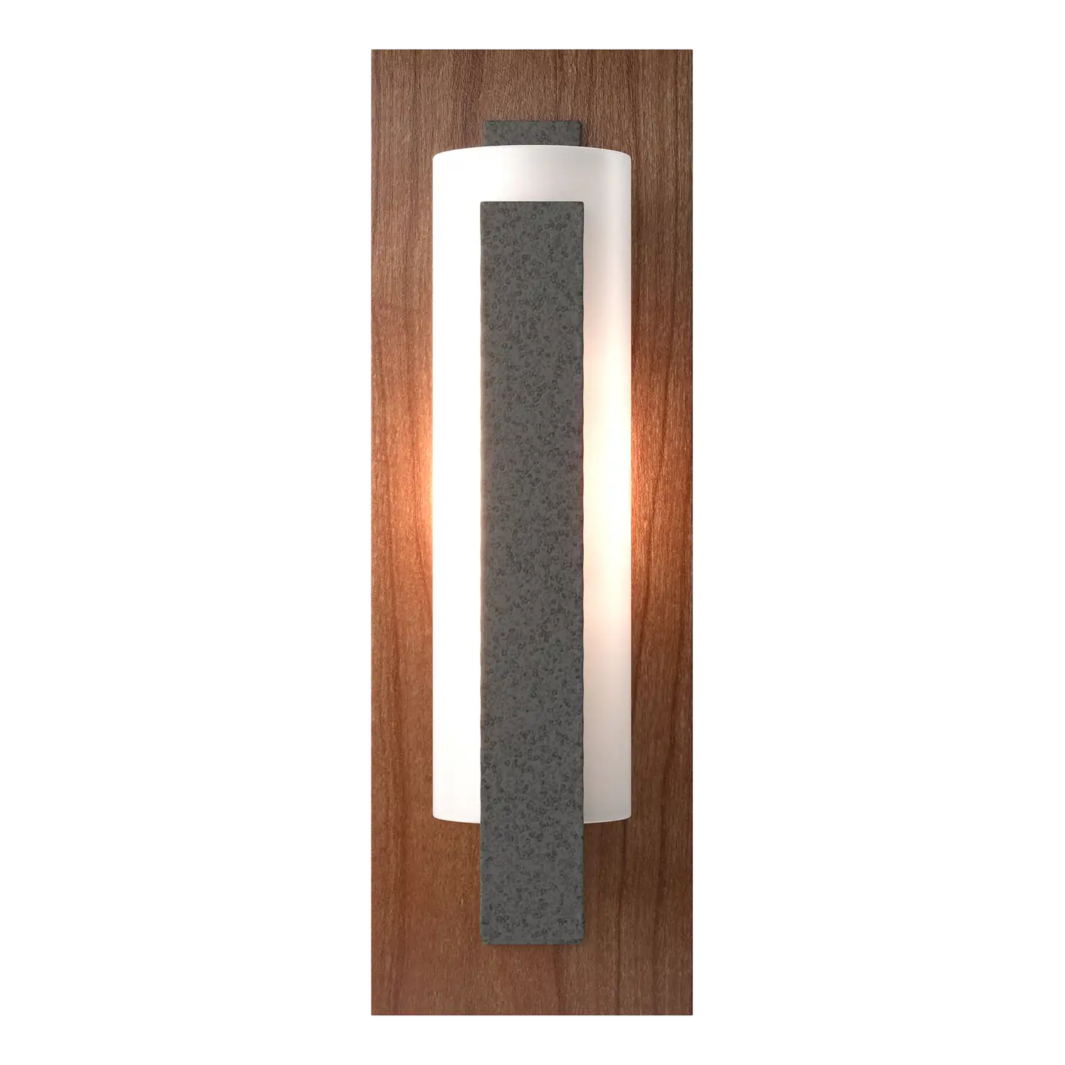 Hubbardton Forge, Forged Vertical Bar Sconce - Cherry or Copper Backplate, WALL SCONCES