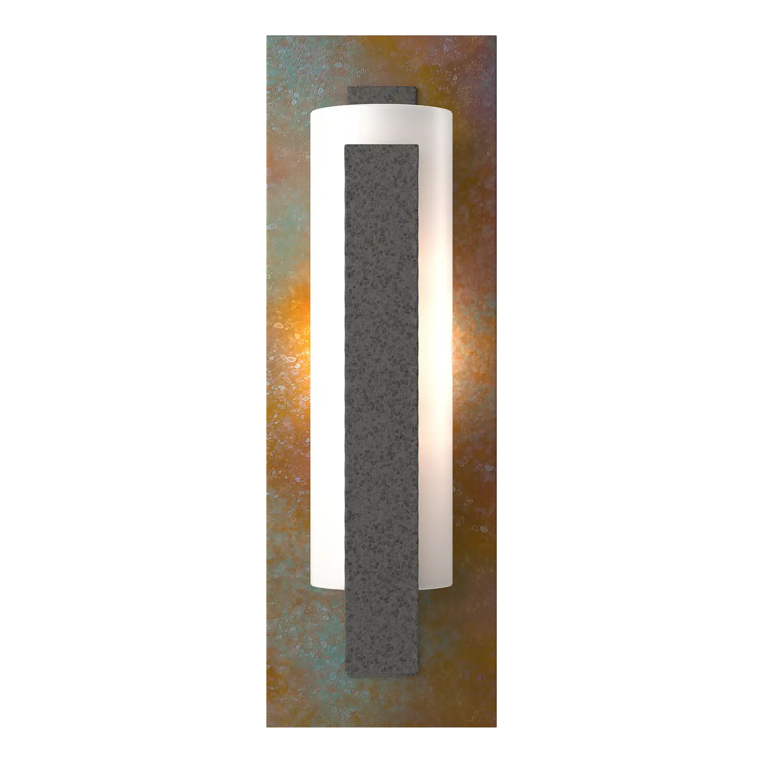 Hubbardton Forge, Forged Vertical Bar Sconce - Cherry or Copper Backplate, WALL SCONCES