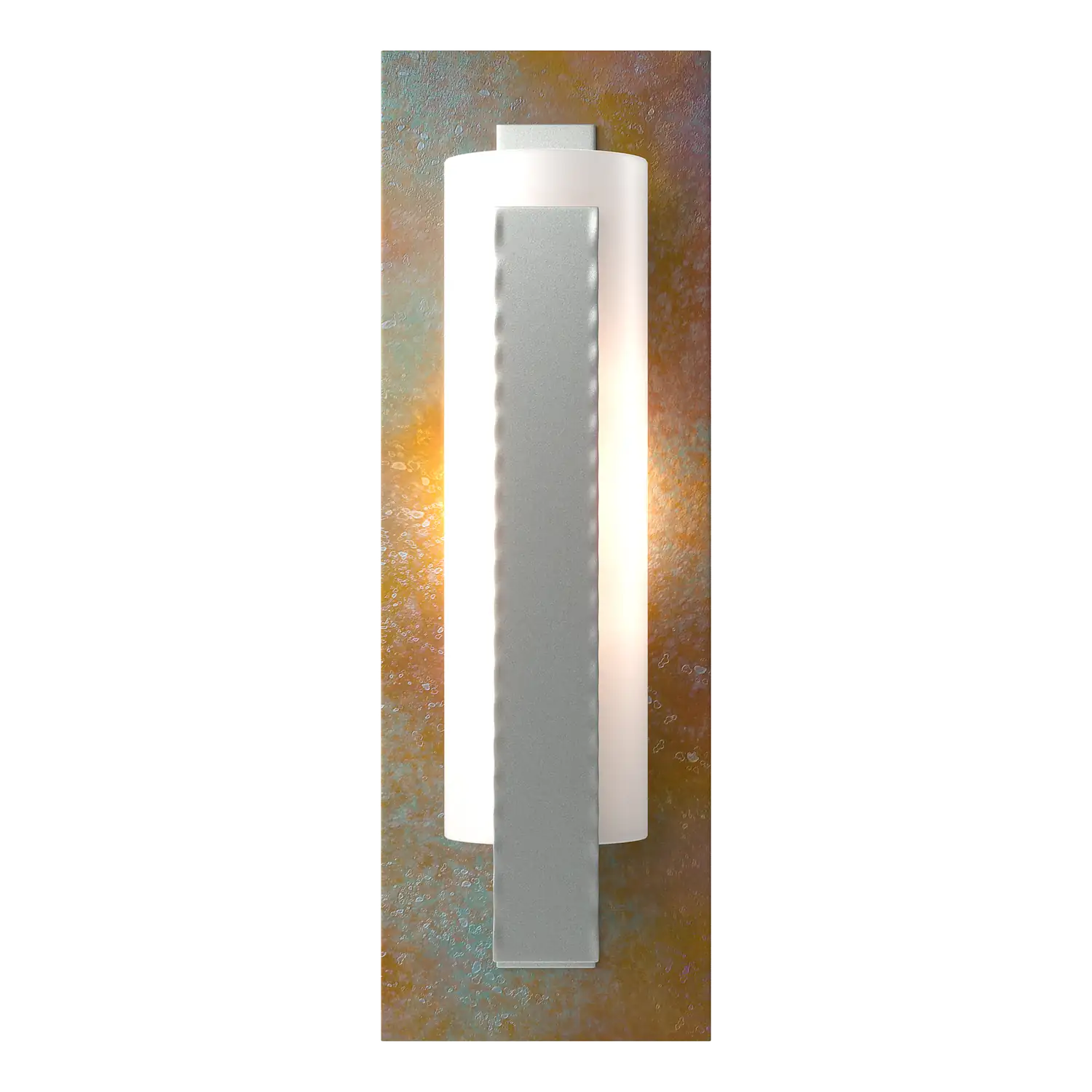 Hubbardton Forge, Forged Vertical Bar Sconce - Cherry or Copper Backplate, WALL SCONCES
