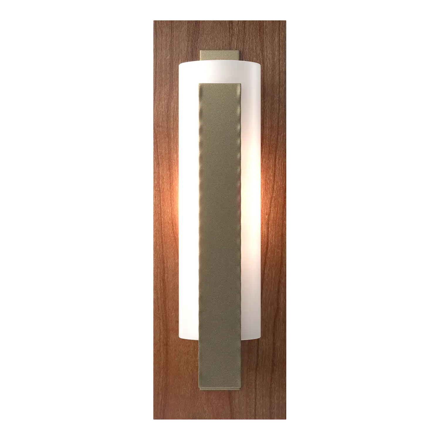 Hubbardton Forge, Forged Vertical Bar Sconce - Cherry or Copper Backplate, WALL SCONCES