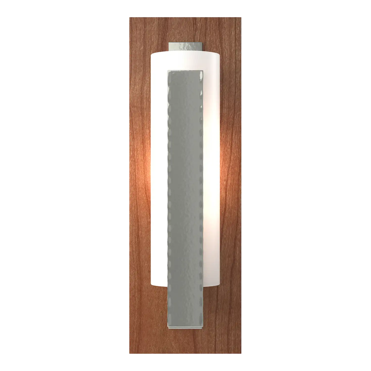 Hubbardton Forge, Forged Vertical Bar Sconce - Cherry or Copper Backplate, WALL SCONCES