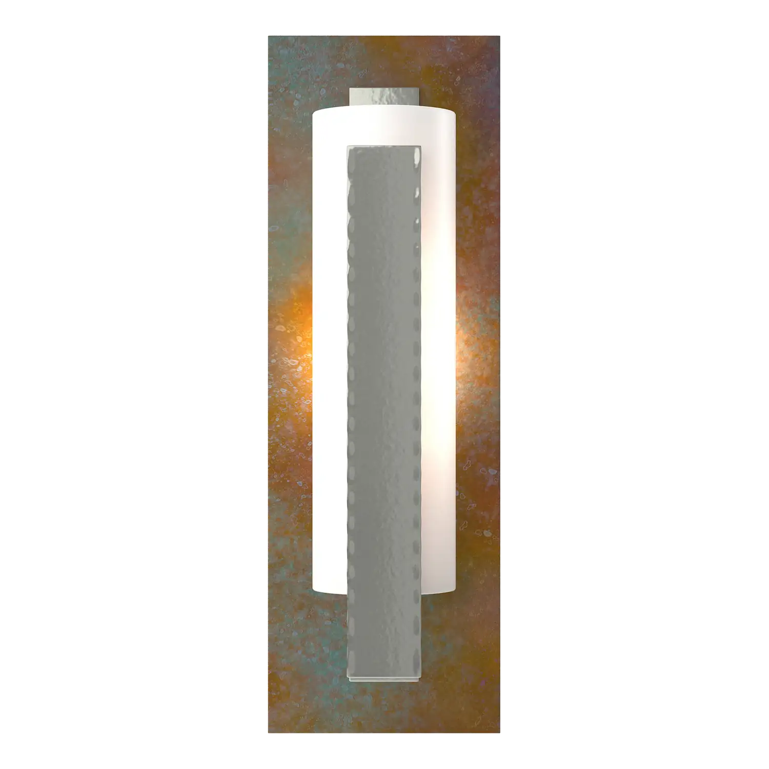 Hubbardton Forge, Forged Vertical Bar Sconce - Cherry or Copper Backplate, WALL SCONCES