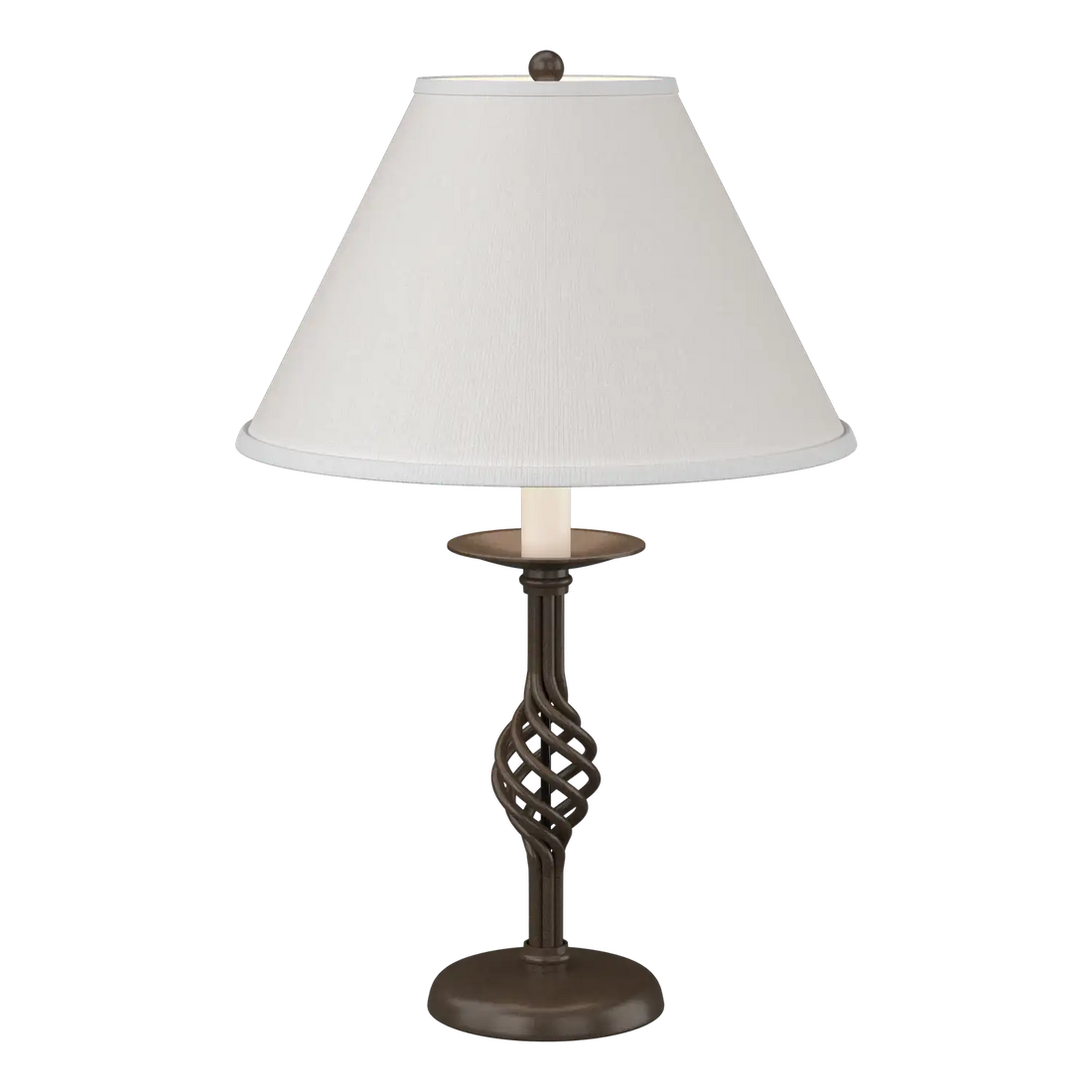 HUBBARDTON FORGE, TWIST BASKET TABLE LAMP, DESK LAMPS