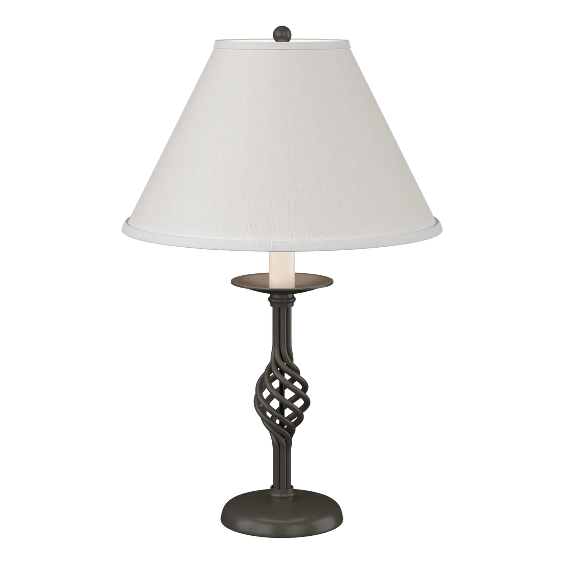 HUBBARDTON FORGE, TWIST BASKET TABLE LAMP, DESK LAMPS