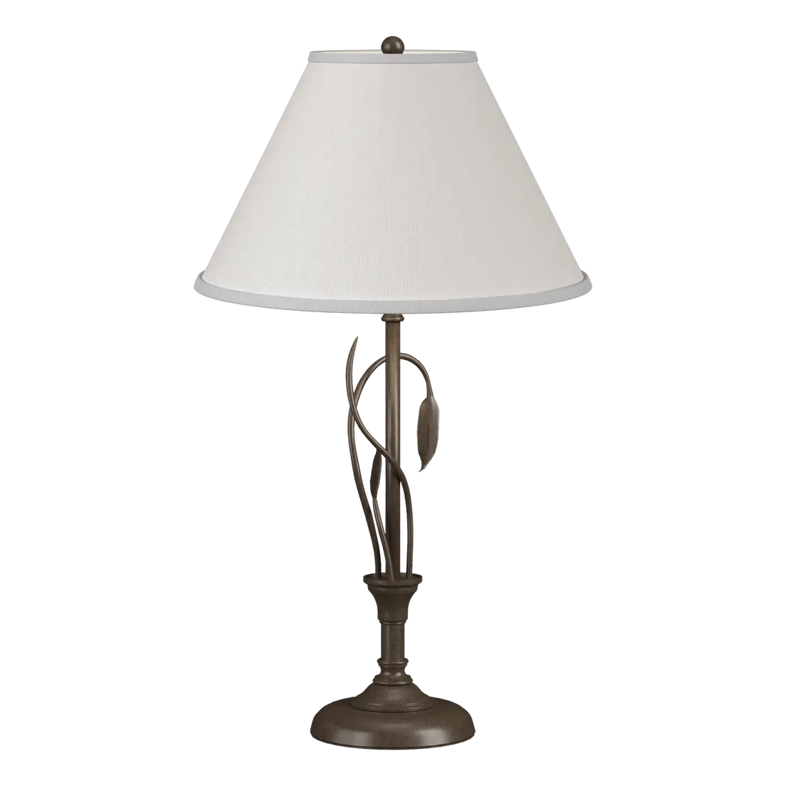 HUBBARDTON FORGE, FORGED LEAVES AND VASE TABLE LAMP, DESK LAMPS