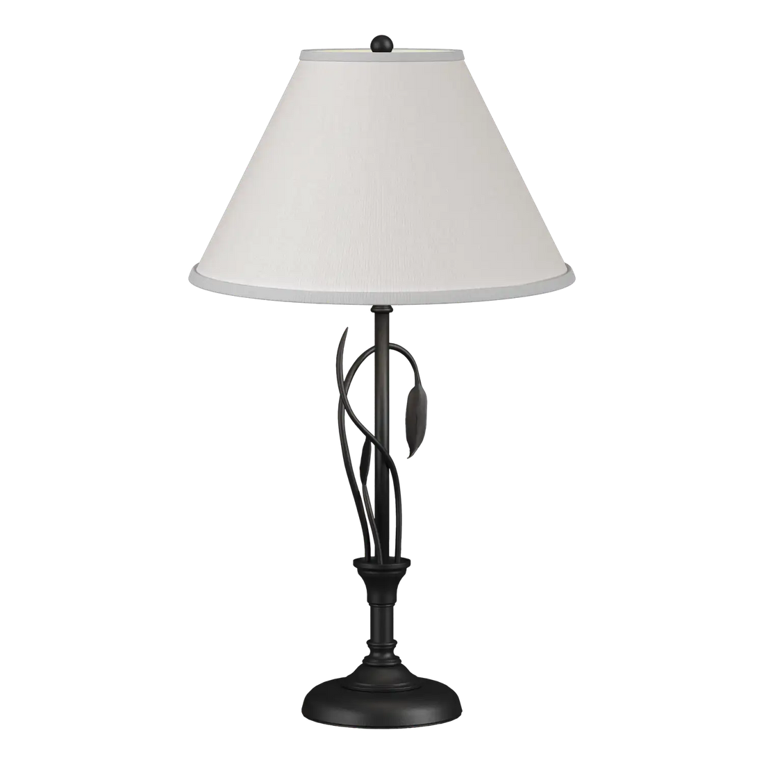 HUBBARDTON FORGE, FORGED LEAVES AND VASE TABLE LAMP, DESK LAMPS