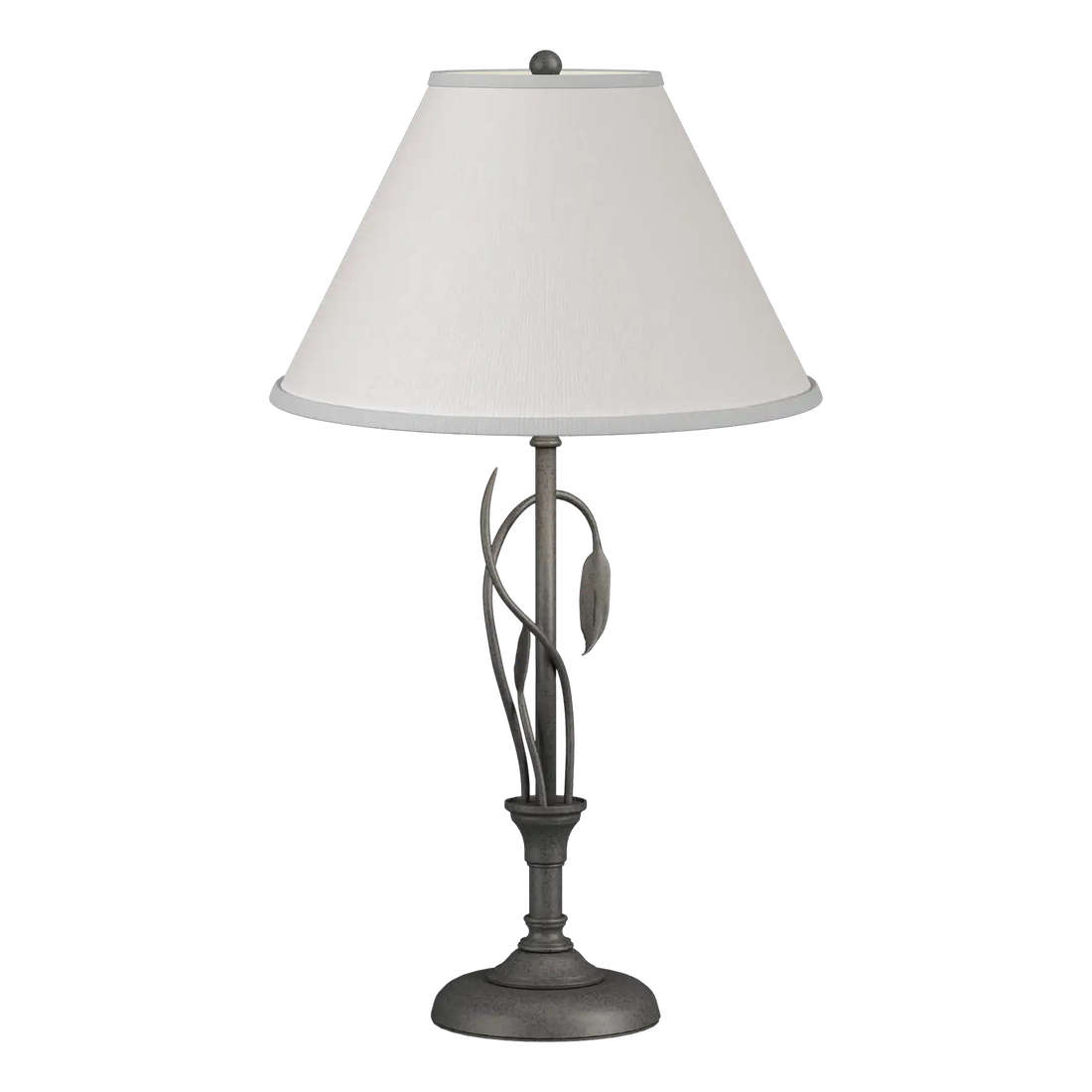 HUBBARDTON FORGE, FORGED LEAVES AND VASE TABLE LAMP, DESK LAMPS