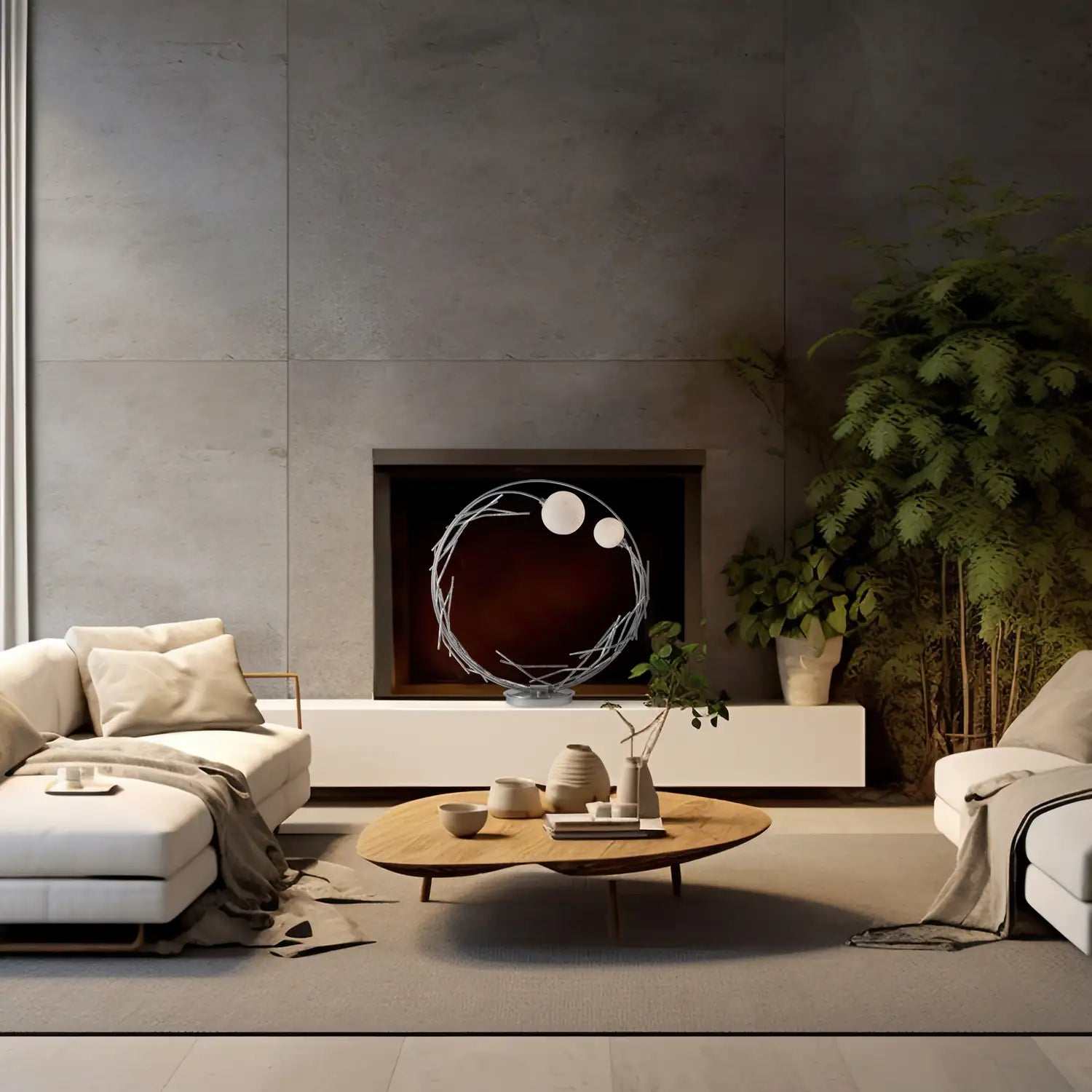 Hubbardton Forge, Brindille Ring Lamp, DESK LAMPS