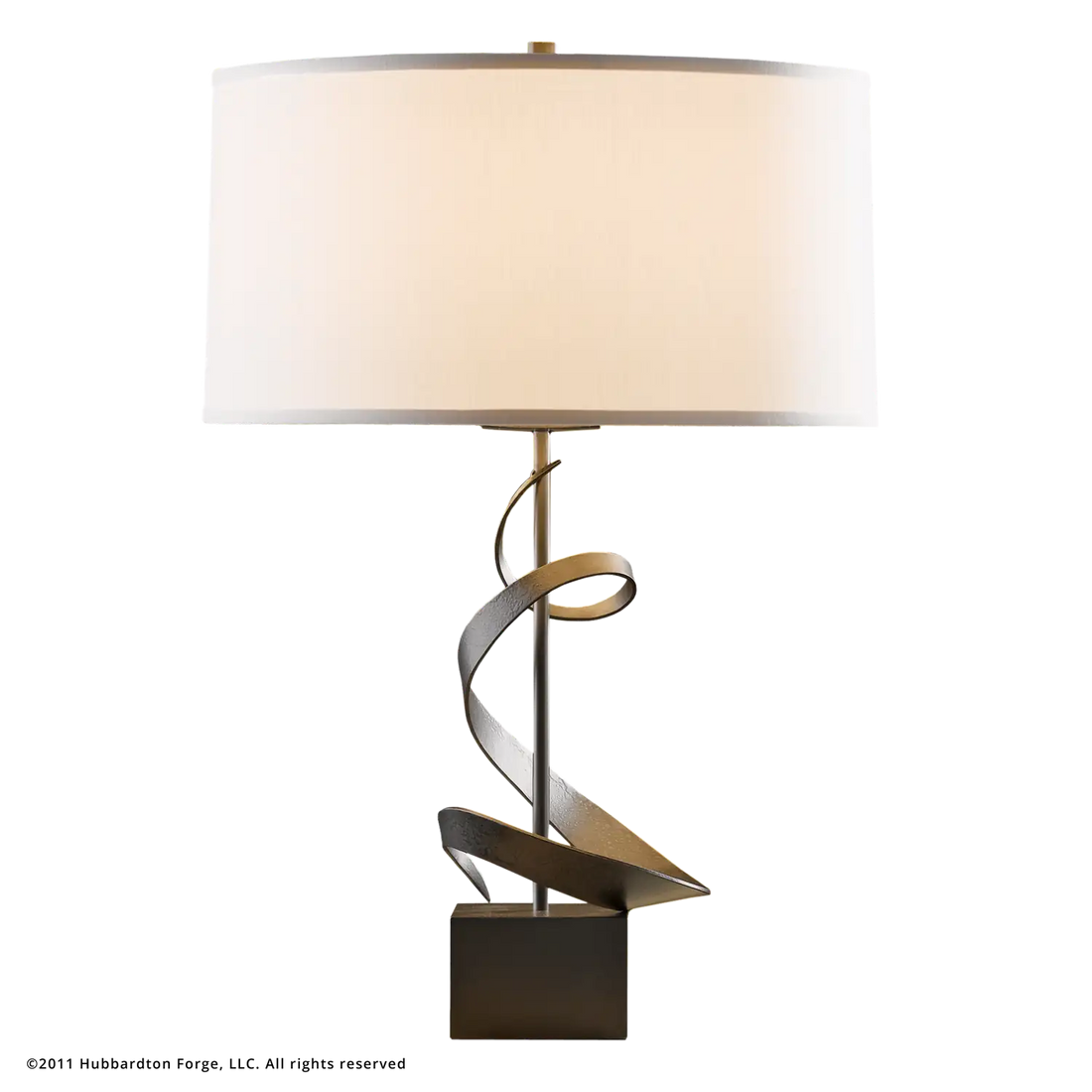 HUBBARDTON FORGE, GALLERY SPIRAL TABLE LAMP, DESK LAMPS
