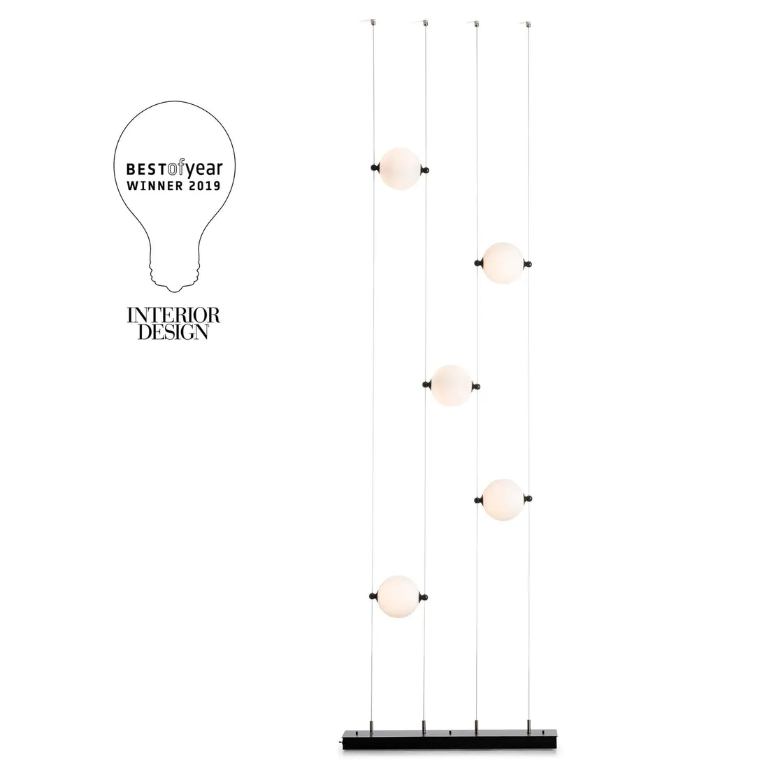 Hubbardton Forge, Abacus Floor to Ceiling Plug-In LED Lamp, WALL SCONCES
