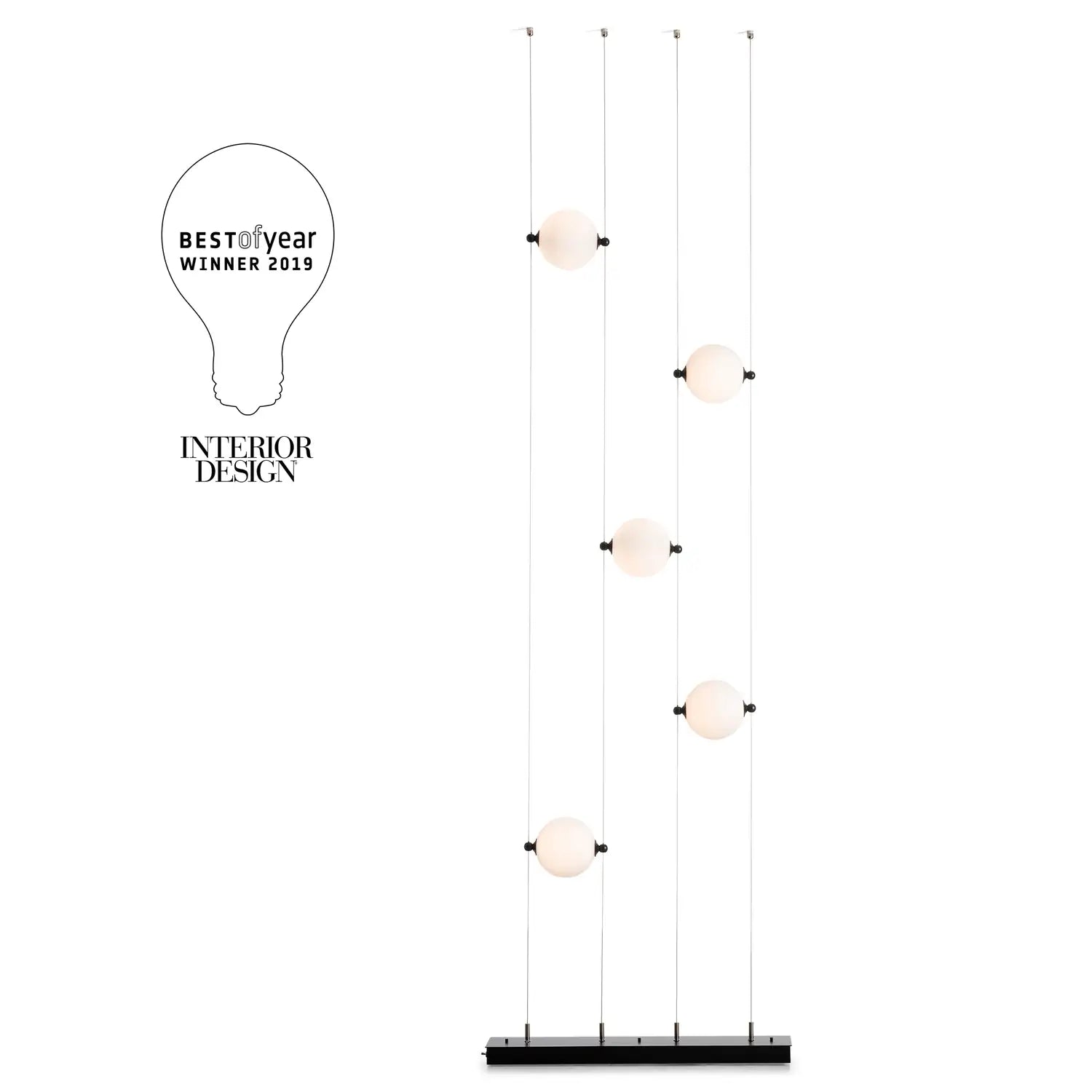 Hubbardton Forge, Abacus Floor to Ceiling Plug-In LED Lamp, WALL SCONCES