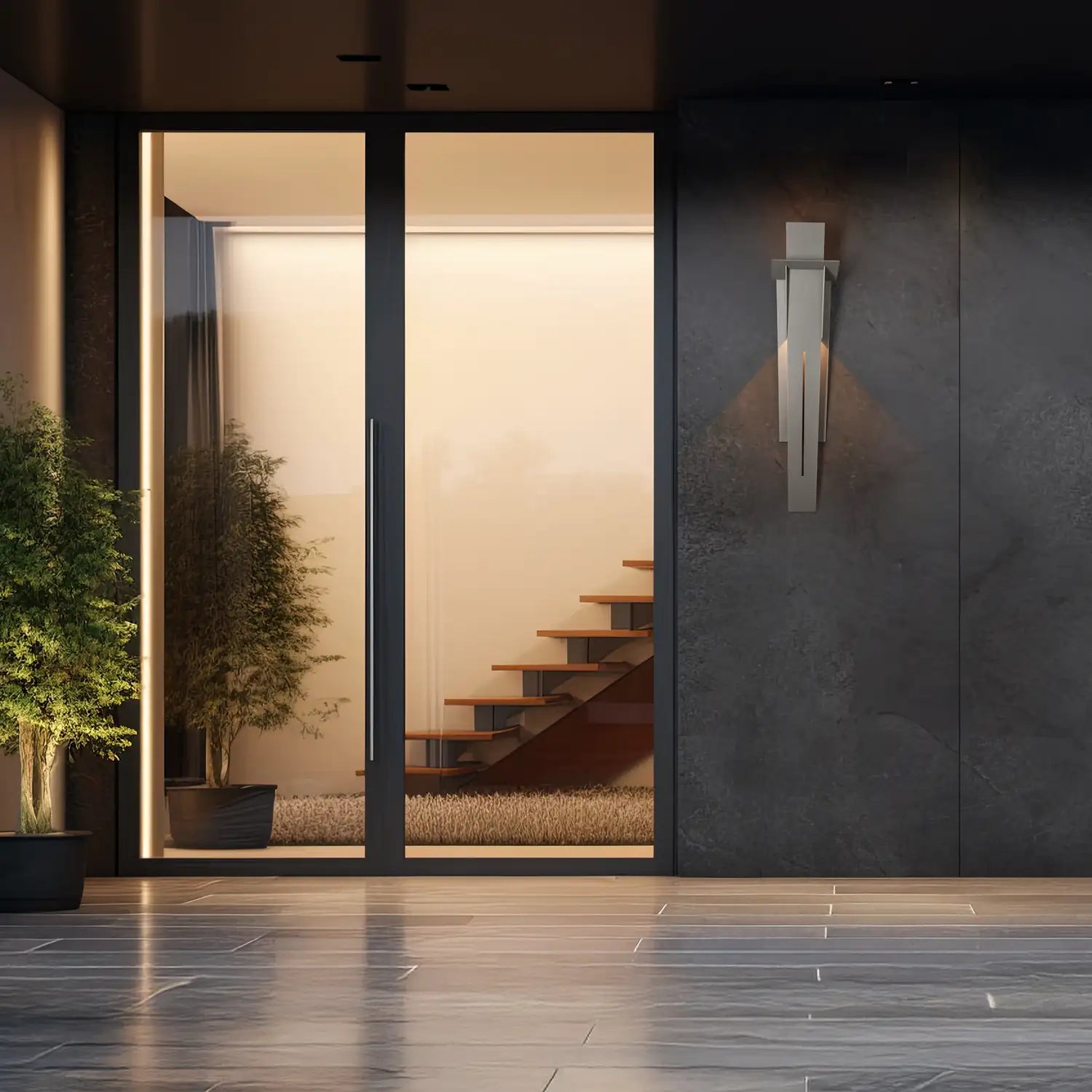 Hubbardton Forge, Linea Outdoor Sconce, OUTDOOR WALL LIGHTS