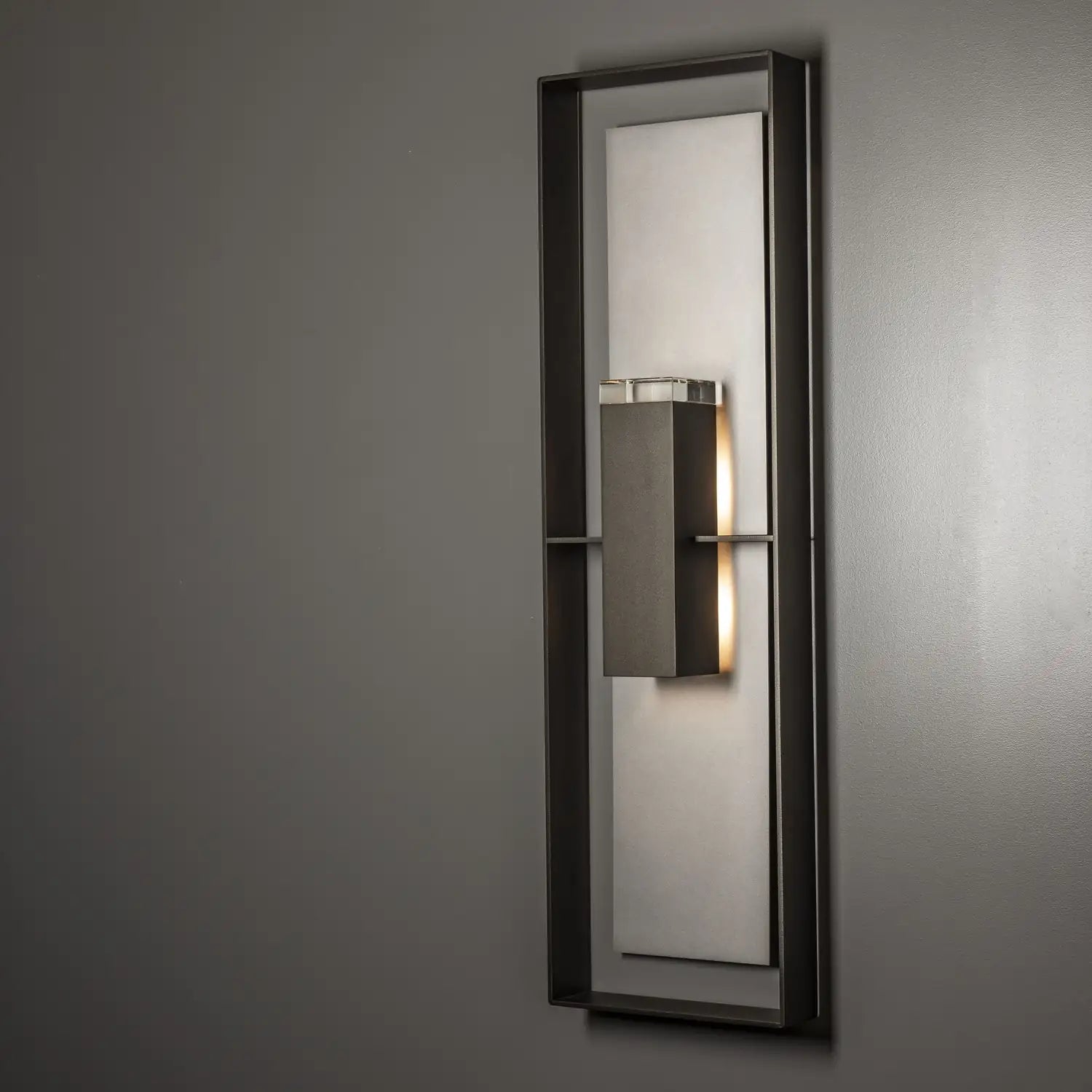 Hubbardton Forge, Shadow Box Extra Sky Friendly Outdoor Sconce, OUTDOOR WALL LIGHTS