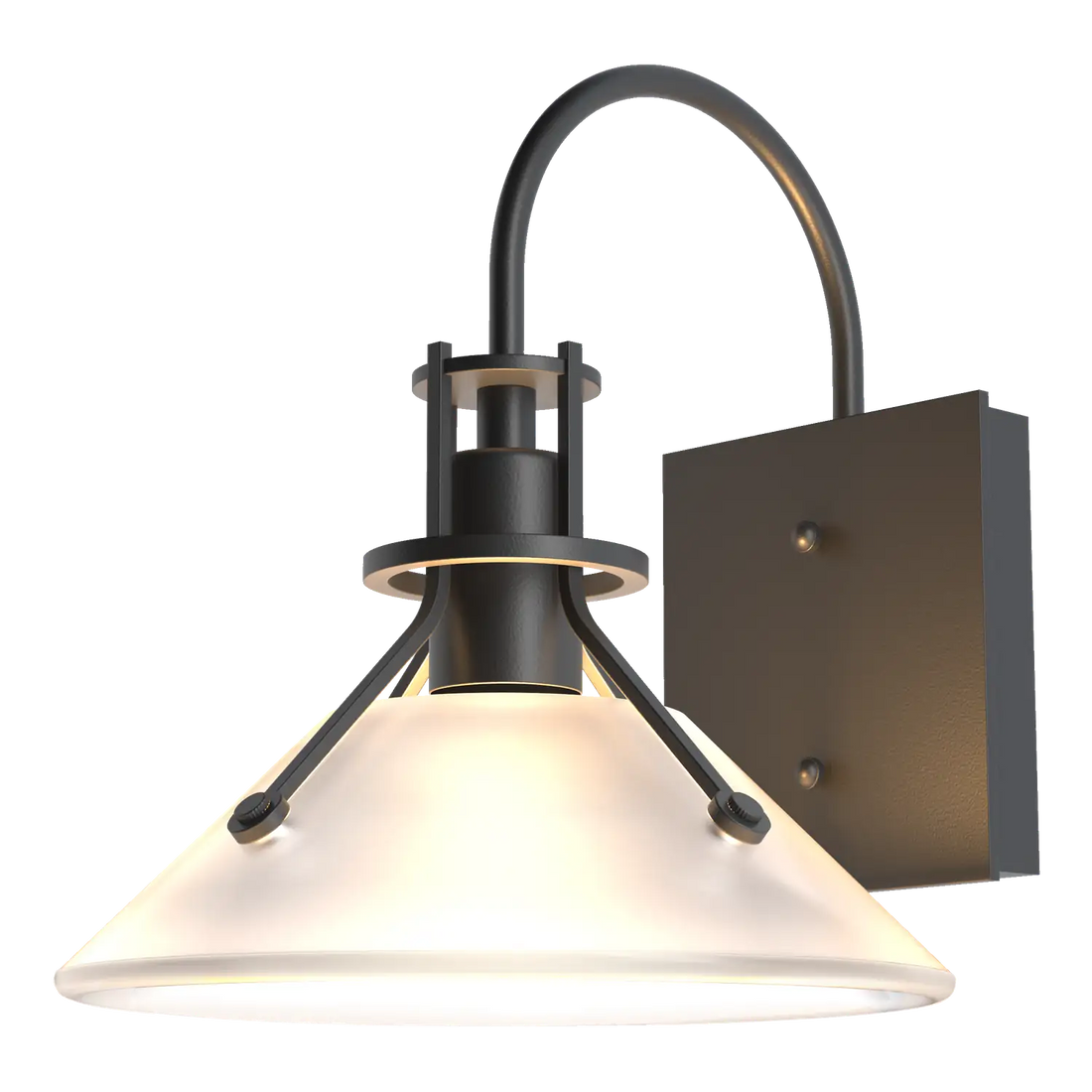 Hubbardton Forge, Henry Glass Shade Outdoor Sconce, OUTDOOR WALL LIGHTS