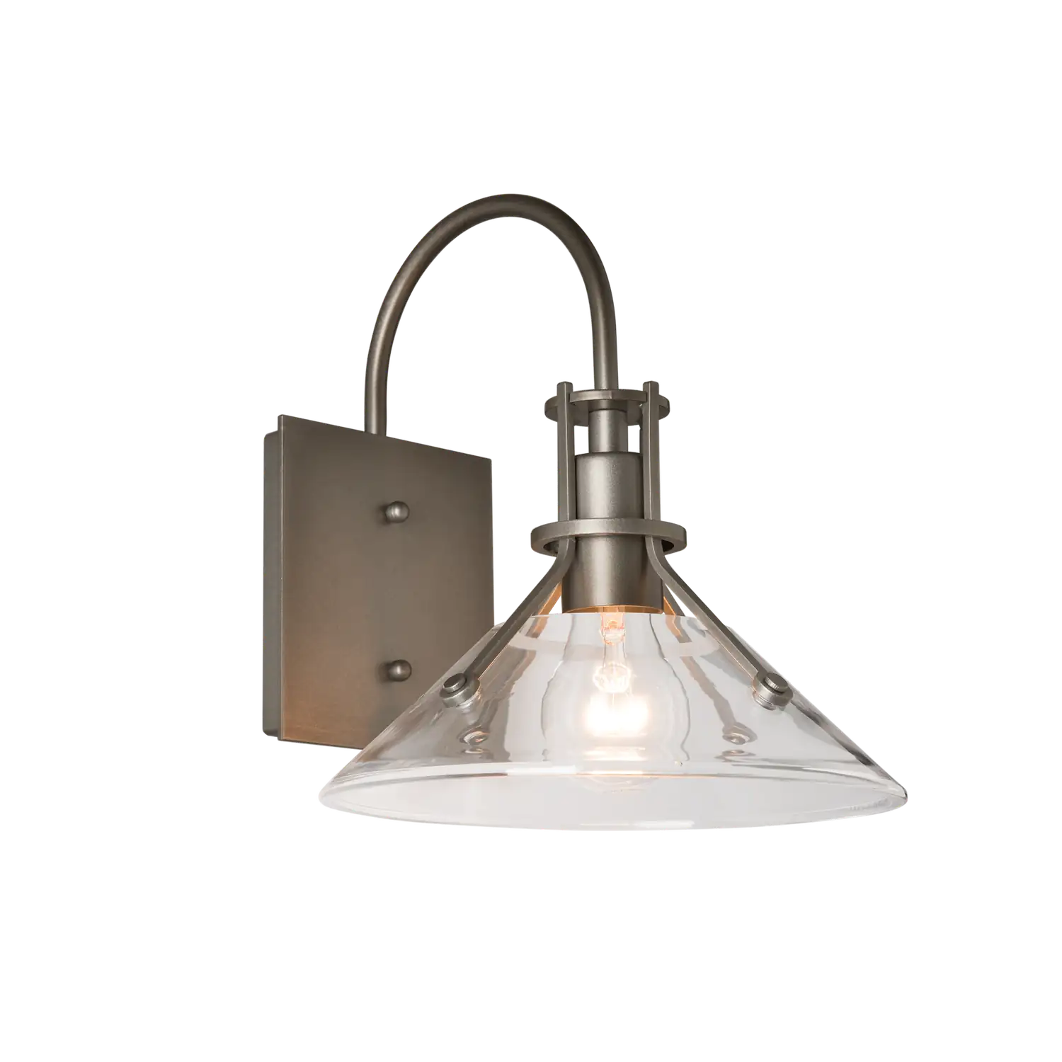 Hubbardton Forge, Henry Glass Shade Outdoor Sconce, OUTDOOR WALL LIGHTS