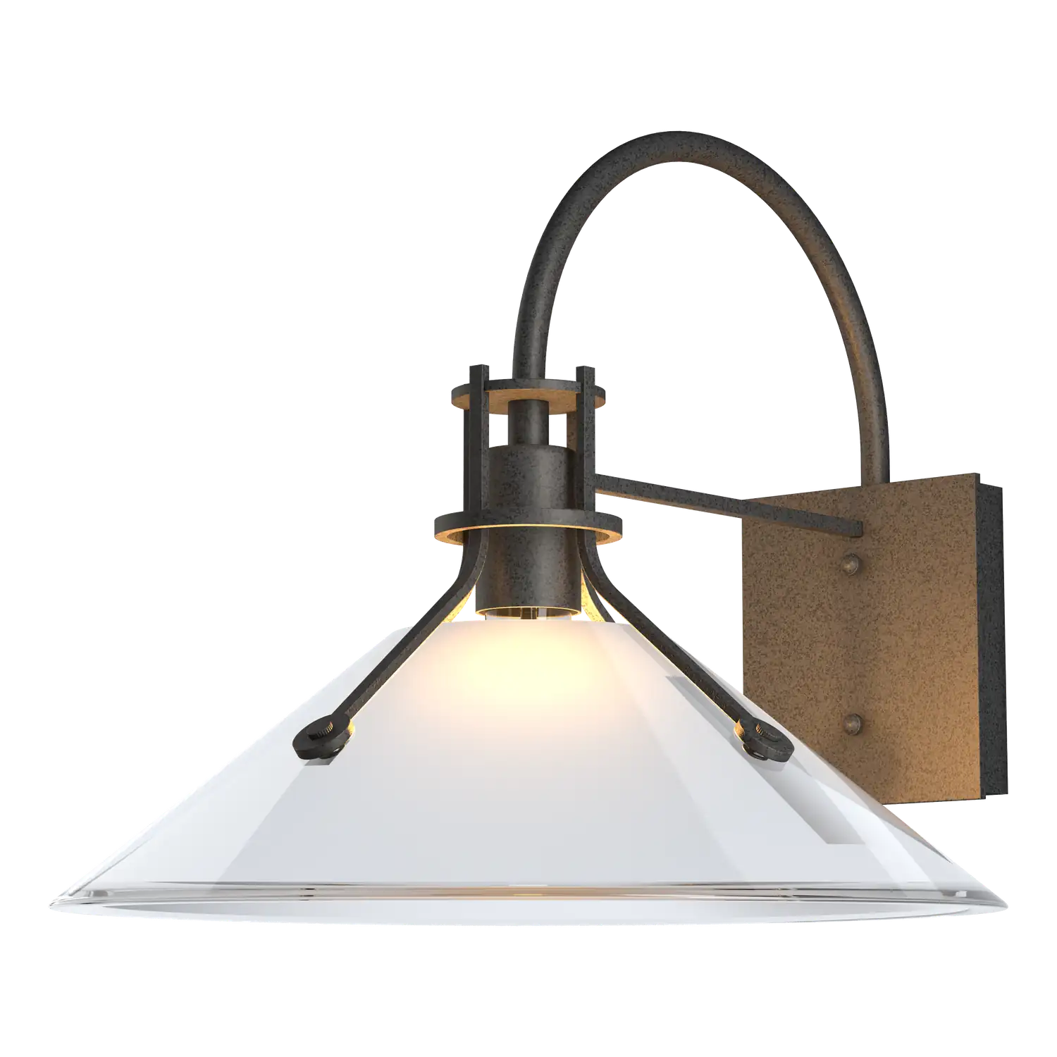 Hubbardton Forge, Henry Glass Shade Outdoor Sconce, OUTDOOR WALL LIGHTS