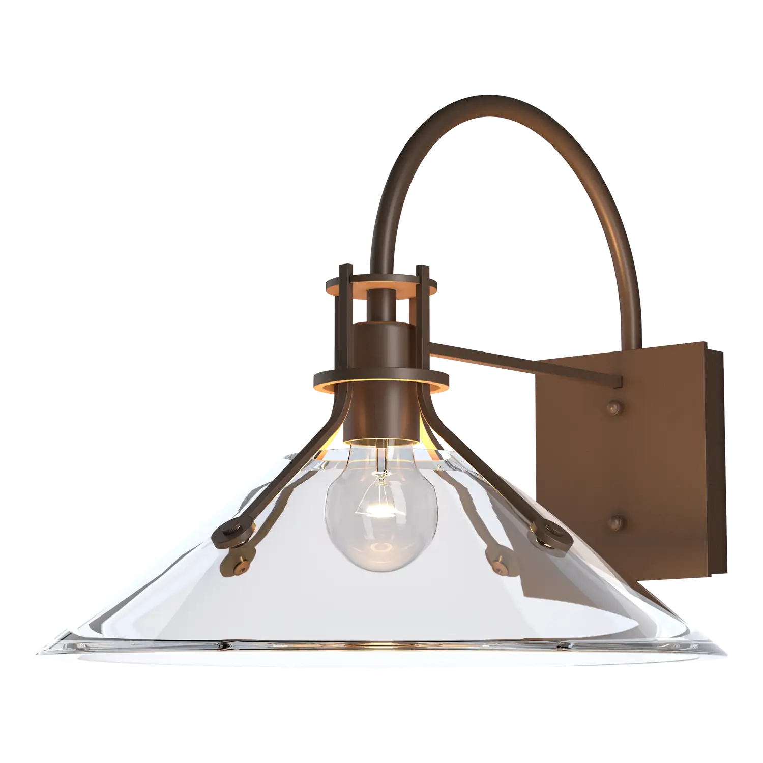 Hubbardton Forge, Henry Glass Shade Outdoor Sconce, OUTDOOR WALL LIGHTS