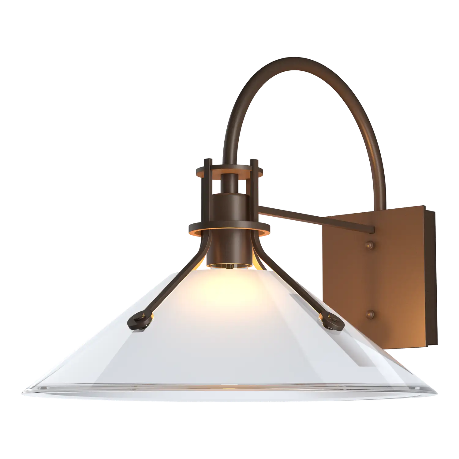 Hubbardton Forge, Henry Glass Shade Outdoor Sconce, OUTDOOR WALL LIGHTS