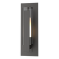 HUBBARDTON FORGE VERTICAL BAR FLUTED GLASS OUTDOOR SCONCE