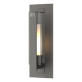 HUBBARDTON FORGE VERTICAL BAR FLUTED GLASS OUTDOOR SCONCE
