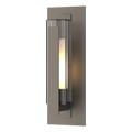HUBBARDTON FORGE VERTICAL BAR FLUTED GLASS OUTDOOR SCONCE