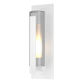 HUBBARDTON FORGE VERTICAL BAR FLUTED GLASS OUTDOOR SCONCE