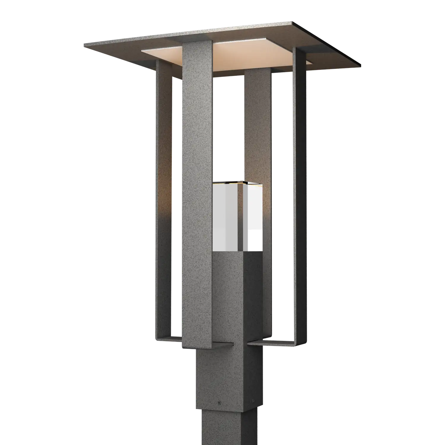 Hubbardton Forge Shadow Box Outdoor Post Light - Post
