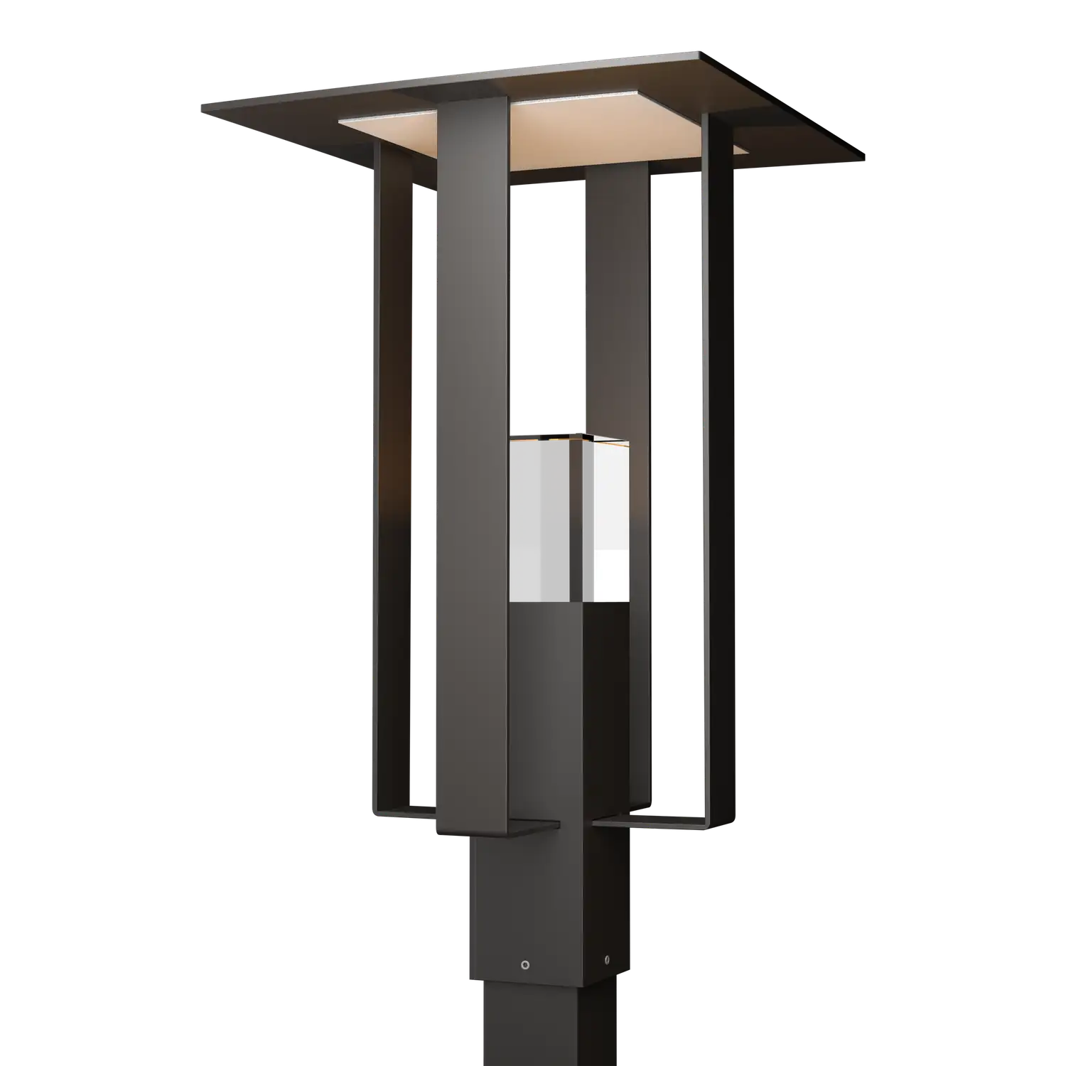 Hubbardton Forge Shadow Box Outdoor Post Light - Post