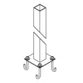 Hubbardton Forge Square Post Outdoor - Post