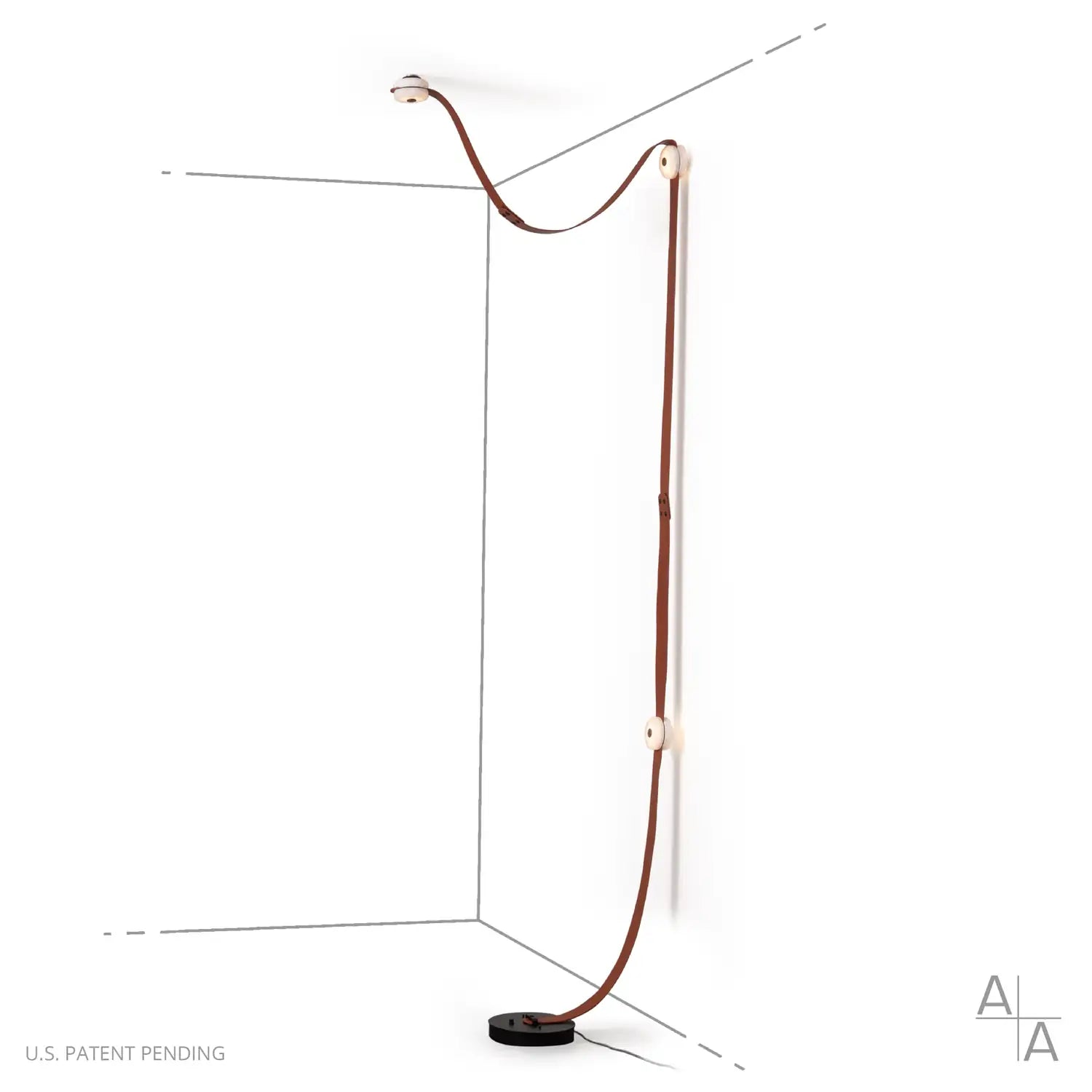 HUBBARDTON FORGE SNAPS FLOOR-TO-CEILING PLUG-IN LED LAMP - Floor