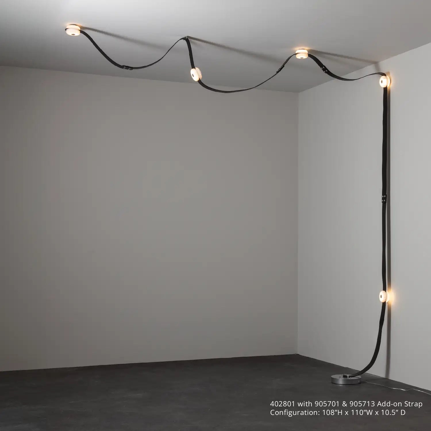 HUBBARDTON FORGE SNAPS FLOOR-TO-CEILING PLUG-IN LED LAMP - Floor