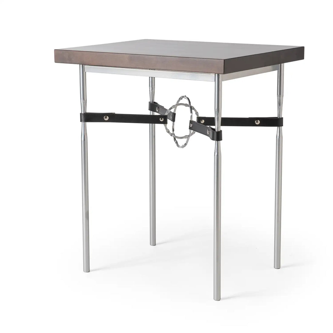 HUBBARDTON FORGE EQUUS WOOD TOP SIDE TABLE - Decorative Accents