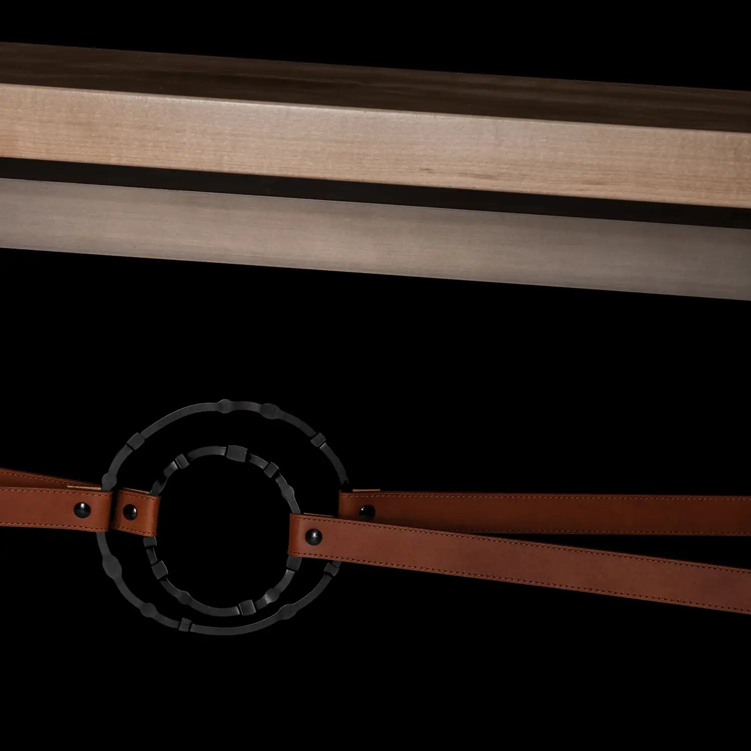 Hubbardton Forge Equus Wood Top Console Table - Decorative Accents
