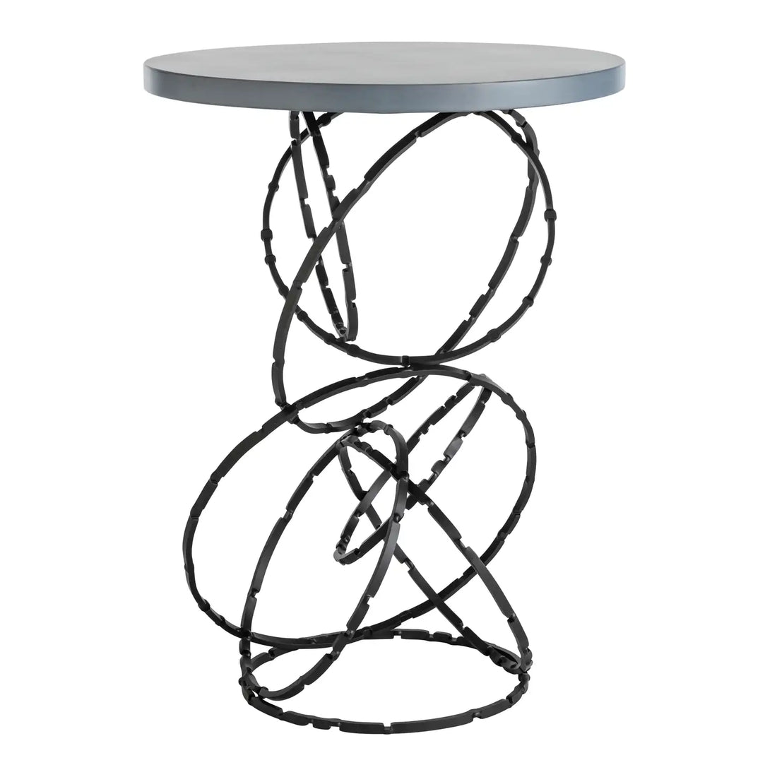 HUBBARDTON FORGE OLYMPUS WOOD TOP ACCENT TABLE - Decorative Accents