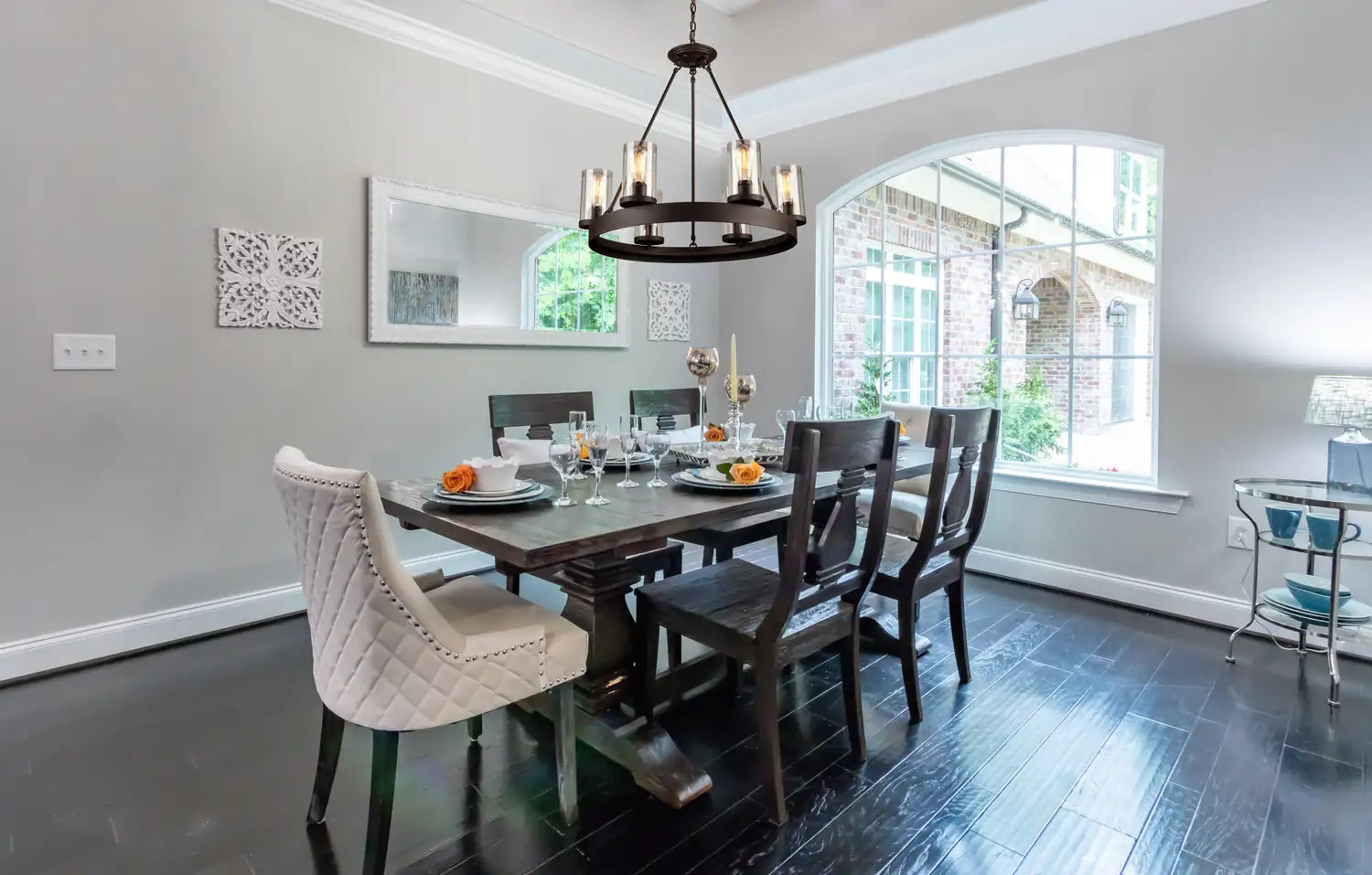 ARTCRAFT, MENLO PARK CHANDELIER, CHANDELIER LIGHT
