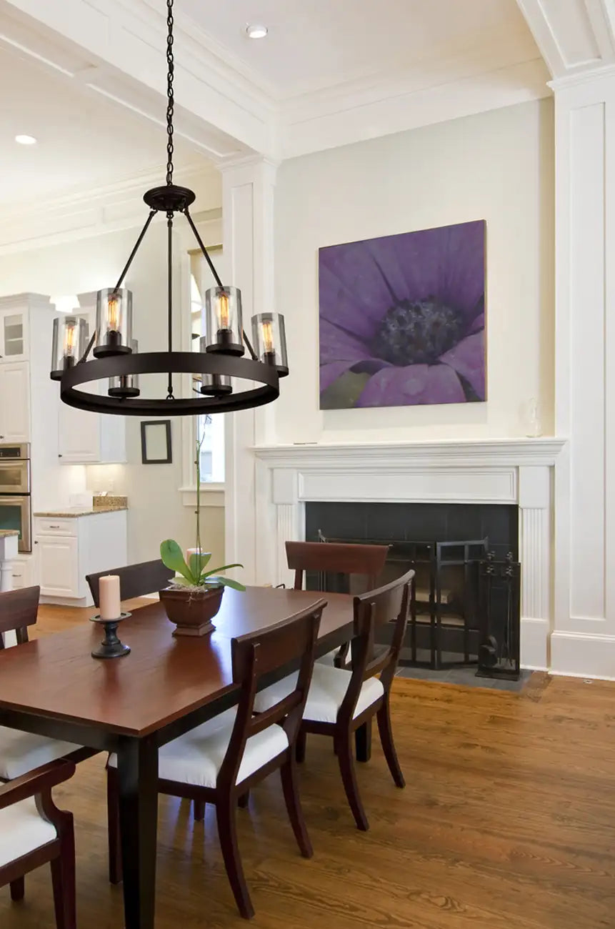 ARTCRAFT, MENLO PARK CHANDELIER, CHANDELIER LIGHT
