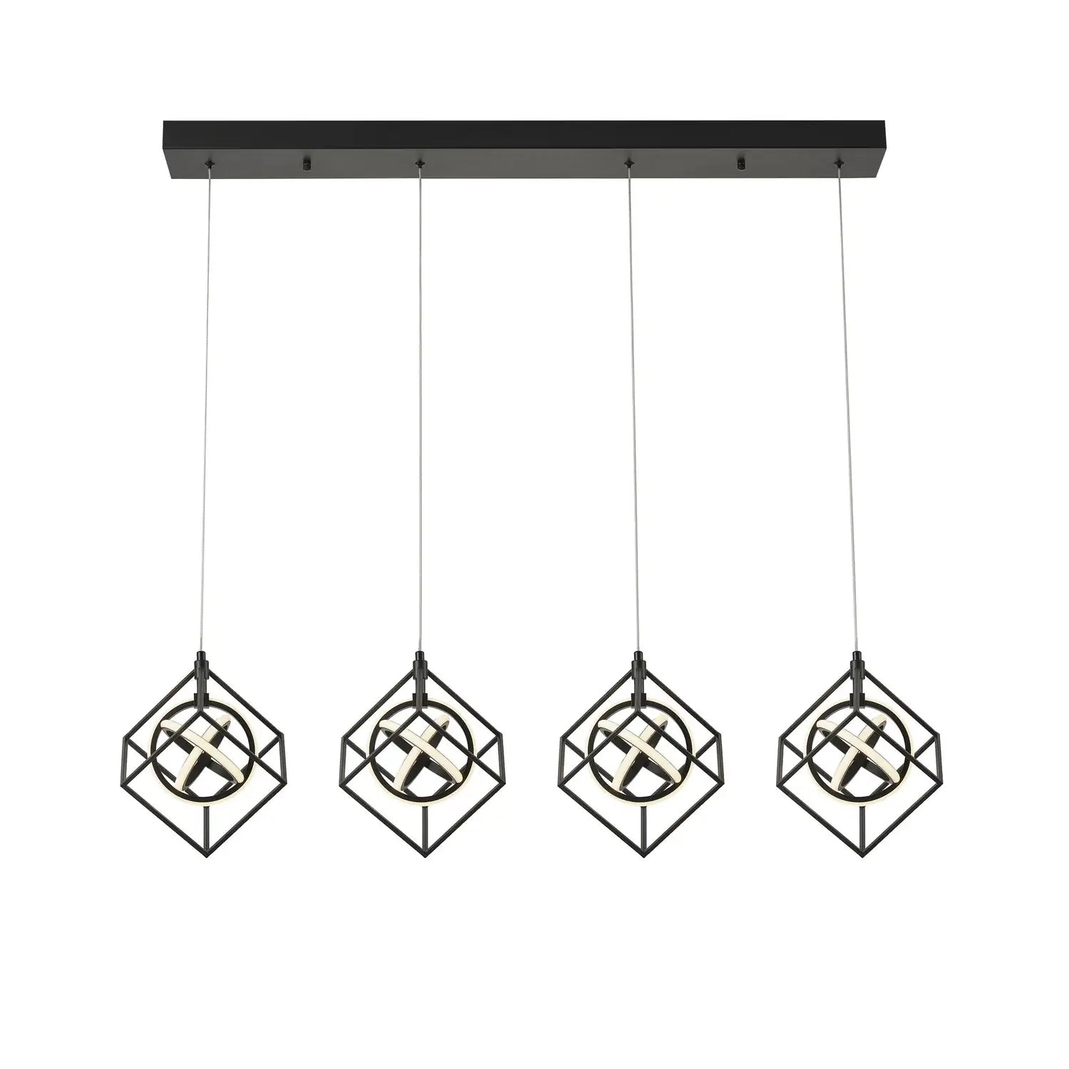 ARTCRAFT, TULIP ISLAND/POOL TABLE, LINEAR LIGHT