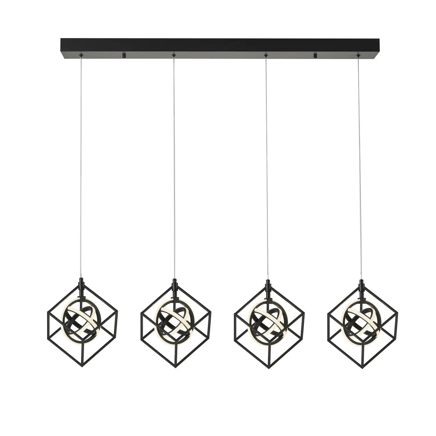 ARTCRAFT, TULIP ISLAND/POOL TABLE, LINEAR LIGHT