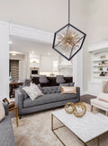 ARTCRAFT, SUNBURST CHANDELIER, CHANDELIER LIGHT
